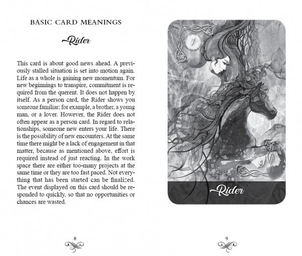 Inspired by the Mirror Truth Lenormand Cards by Schiffer Publishing, Ltd., this card features a horse and text—ideal for intuitive readings or collectors of Lenormand decks.