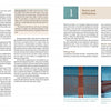 A spread from "3-D Hand Loom Weaving" by Schiffer Publishing, Ltd. shows columned text and two fabric illustrations labeled Normal Area and Dense Area, highlighting variations in thread positioning in handweaving techniques.