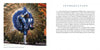 A New Year’s Day Mummer in a blue, white, and silver feathered costume stands with arms outstretched, alongside text from Philadelphia by Schiffer Publishing, Ltd. featuring the city’s history, World Heritage City status, and top historic sites.