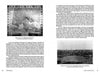 A book spread from Schiffer Publishing’s "The Patapsco" features a 1796 historical Baltimore map on the left and an 1870s black-and-white photo of the harbor on the right, with descriptive text about Maryland history.