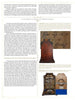 A magazine page from Schiffer Publishing, Ltd.’s Rare and Unusual Black Forest Clocks features an article with text, a close-up of handwritten notes, and two images of antique clocks showing the back panel and internal mechanism.