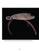 Against a black background, "Creating Concrete Art Furniture" by Schiffer Publishing, Ltd. features a wire frame resembling a three-legged table with a round handle, styled in red and silver plaid concrete furniture design.