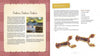 Two pages from "Meet Me in My Cape Cod Kitchen" by Schiffer Publishing, Ltd.: the left shares a baking story with a photo of stacked cookies; the right features a “Surprise Cookies” recipe and animal-shaped seaside treats.