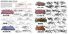 A chart in "Baltimore Graffiti" by Schiffer Publishing, Ltd. features six columns for artists STAB, MASK, LATER, ZEK, ROK, DAVER, and AREK with colored pieces above their black ink tags and handstyle sketches.