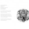 On the left is copyright and publishing info, on the right is the contents page. Centered is a symmetrical, detailed black-and-white stippling illustration of an elephant’s face from "Dot Drawing" by Schiffer Publishing, Ltd.
