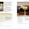 Two pages from "What's Your Potion?" by Schiffer Publishing, Ltd. show recipes: the left page features a coffee smoothie for a mood boost; the right offers a mocha yogurt smoothie in a tall glass, both with instructions for refreshing drinks.