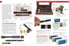 A two-page spread from Schiffer Publishing, Ltd.'s "The Secret History of KGB Spy Cameras" displays text and labeled images of Soviet spy cameras disguised as pens and erasers, plus close-ups, diagrams, and Cold War espionage insights.