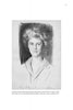 Black and white sketch of a woman with short, wavy hair and a collared shirt. This signed 1921 drawing from "North Shore Lore" by Schiffer Publishing, Ltd. captures the spirit of North Shore history.