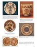 A page from the Schiffer Publishing, Ltd. catalog showcases five "American Indian Baskets" with intricate geometric patterns in natural colors, each described and numbered—an ideal vintage Native American basketry addition. The background is off-white.