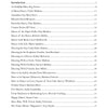 Table of contents for "Dare to Dance" by Schiffer Publishing, Ltd. lists dances and choreographers with page numbers; includes Acknowledgments, Introduction, and various dance quilts—showcasing the artist’s joyful interpretations.