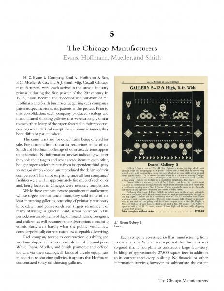 A page from Step Right Up! by Schiffer Publishing, Ltd. showcases a text column and an image of a catalog page featuring ornate, arcade-shaped silver gallery trays crafted by Chicago manufacturers.