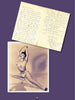 A vintage black-and-white photo of burlesque star Patti Waggin posing topless is featured above a handwritten fan letter in "Fan Letters To A Stripper" by Schiffer Publishing, Ltd., set against a purple background.