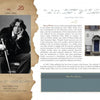 Literary Legends of the British Isles by Schiffer Publishing, Ltd. features a sepia image of Oscar Wilde with cane, his biography, signature, photo of his London home, and a "Did You Know?" fact box about this English literary icon.