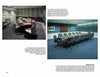 Two photos from "Power Rooms" by Schiffer Publishing, Ltd. show two conference rooms: one with a dark wood table, ten chairs, and blue carpet; the other more contemporary with a large oval table, many chairs, gray carpet, art, and office lighting.