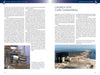 A two-page spread from Schiffer Publishing, Ltd.'s Saturn V features text on Cape Canaveral’s Apollo role, a large photo of the Saturn V rocket at the launch pad, and a smaller aerial view of NASA’s Vehicle Assembly Building.