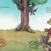 In "Sun & Moon Take Turns" by Schiffer Publishing, Ltd., a lion gathers with a bear, fox, rabbit, owl, squirrel, chameleons, and birds under a tree in a sunny meadow to learn about Earth's day-and-night cycles.