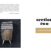A stack of patterned fabric for upholstery projects sits on a rustic wooden stool with metal legs, beside the text: “section two: Timbers and Textiles.” Shown is The Little Upholstery Book by Schiffer Publishing, Ltd.
