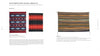 “The Art Is the Cloth” by Schiffer Publishing, Ltd. displays two vibrant southwestern-style textiles side by side—one with geometric designs, the other with earth-toned stripes—celebrating a rich weaving tradition against a white background.