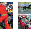 Scenes from the Country Fair" by Schiffer Publishing, Ltd. showcases a red-suited Elvis performer singing at an outdoor fair, with side images of a harness racehorse in action and a costumed woman entertaining kids indoors—capturing classic Pennsylvania fair moments.