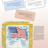 Inspired by military pillow covers and World War I collectibles, Sweetheart & Mother Pillows, 1917-1945 by Schiffer Publishing, Ltd. displays vintage designs with American flags, yellow fringe, and patriotic quotes about America.