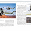 The main image shows two combat helicopters over a desert, with insets of a Bell AH-1 Cobra hovering and flying. The Schiffer Publishing, Ltd. page features information on military helicopter testing and the history of the Bell AH-1 Cobra.