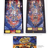 Perfect for pinball fans, The Pinball Compendium by Schiffer Publishing, Ltd. features classic machines like NASCAR and Grand Prix, with a poster showing a red Formula 1 car and the text “Grand Prix” with racing flags.