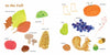 Lili's Seasons by Schiffer Publishing, Ltd. is a picture book for ages 4-8, featuring illustrated, labeled fall items like autumn leaves, apples, mushrooms, a pumpkin, boots, and a red kite—perfect for young readers learning about the seasons.