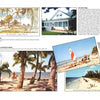Greetings from Fort Myers and Sanibel Island by Schiffer Publishing, Ltd. features a collage of vintage photos and postcards, showcasing palm-lined beaches, beachgoers, The Fishing Pier in Naples, FL, and classic seaside cottages.