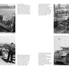 A Panzerkampfwagen III book spread by Schiffer Publishing, Ltd. displays four WWII black-and-white photos of German tanks with soldiers, each image captioned to describe the scene and provide historical context.