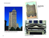 A page from "Greetings from Buffalo, New York" by Schiffer Publishing, Ltd. displays three images of the Liberty Building—a modern view, a vintage postcard, and a close-up of the engraved entrance—showcasing Buffalo’s history in photography.