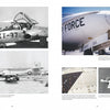 Training the Right Stuff by Schiffer Publishing, Ltd.: A collage of four black-and-white and color photos of early U.S. Air Force jet trainers, highlighting aircraft details, open cockpits, and pilots preparing for flight.