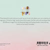 The back cover of Schiffer Publishing, Ltd.'s Watercolor Cards displays pastel brush strokes above descriptive text. The background fades from light mint green to pink, with barcode, price, and copyright at the bottom.