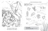 Two black-and-white pages from the Chadwick Activity Book by Schiffer Publishing, Ltd.: one shows birds on a sandbar; the other asks "What does not belong in the Bay?" with natural items and trash. Inspired by Chadwick the Crab’s adventures.