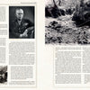 Two pages from "For Want of a Gun" by Schiffer Publishing, Ltd.: Left page has text, a portrait of a uniformed officer, and a war photo; right page displays text and a large image of a damaged WWII tank in muddy debris.