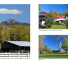 Welcome to New Hampshire by Schiffer Publishing, Ltd. features a photo collage showcasing a rustic barn, mountain views, a riverside white mill, church steeple, park statue, and waterfall—capturing the scenic charm of New Hampshire travel.
