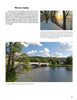A page from "Small Town Pennsylvania" by Schiffer Publishing, Ltd. features photos of a winter sunset over snowy trees, a river with a bridge and town under a blue sky, plus text highlighting the area's scenery and history.