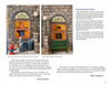 A page from Carving a 1930s Street Scene by Schiffer Publishing, Ltd. shows two miniature dioramas—a tour commander and a police officer—with detailed exteriors, woodcarving by Caricature Carvers of America, and helpful text sections.