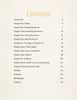 The table of contents for "Swept Away" by Schiffer Publishing, Ltd. lists chapters on broomcorn history, growing, harvesting, dyeing, uses, and broom making, plus DIY instructions, intro, glossary, endnotes, bibliography & contacts with page numbers.