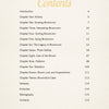 The table of contents for "Swept Away" by Schiffer Publishing, Ltd. lists chapters on broomcorn history, growing, harvesting, dyeing, uses, and broom making, plus DIY instructions, intro, glossary, endnotes, bibliography & contacts with page numbers.