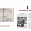 On the left page of "German Military Travel Papers of the Second World War" by Schiffer Publishing, Ltd., a vintage German document with handwritten notes appears; the right page shows “The Details of Paperwork,” text, and a photo of a man in uniform.