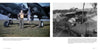 A color photo of a WWII pilot by his Lockheed P-38 Lightning and a B&W image of soldiers fixing an engine in the tropics—both featured in Schiffer Publishing, Ltd.'s P-38 Lightning Vol. 1, part of the Legends of Warfare series.