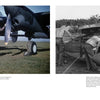 A color photo of a WWII pilot by his Lockheed P-38 Lightning and a B&W image of soldiers fixing an engine in the tropics—both featured in Schiffer Publishing, Ltd.'s P-38 Lightning Vol. 1, part of the Legends of Warfare series.