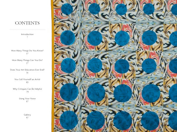 A close-up of fabric highlights intricate quilt art from "Exploring Your Artistic Voice in Contemporary Quilt Art" by Schiffer Publishing, Ltd., inspiring you to develop your style and express your unique creativity.