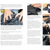 A step-by-step photo tutorial from Schiffer Publishing, Ltd.'s Artisan Felting shows hands shaping and crafting fibers—an ideal wearable art guide—with clear English instructions and close-up images for each felting technique.