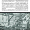 “Living Crafts, Historic Tools” by Schiffer Publishing, Ltd.: A black-and-white photo of a traditional American craftsman’s workshop displays neatly arranged saws and clamps on the wall above a workbench, with text printed above the image.
