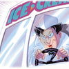 Big Billy, a cartoon ice cream truck driver in a white uniform and hat, grips the wheel with a mischievous grin as "ICE CREAM" appears above the windshield. From Schiffer Publishing, Ltd.'s "Big Billy and the Ice Cream Truck that Wouldn't Stop.