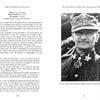 A black-and-white spread from Waffen-SS Knights and Their Battles by Schiffer Publishing, Ltd. shows Fritz von Scholz in Waffen-SS uniform on the right, with his biography and details of his Knight’s Cross award on the left.