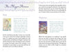 A page from Schiffer Publishing, Ltd.'s Guardian Tarot features descriptions and images of the Fool (dancing by water) and the Magician (with a wand), detailing card meanings, upright readings, and themes for personal growth.