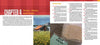 A textbook spread from Refreshed by Schiffer Publishing, Ltd. shows a red barn beside yellow flowers on the left and healthy low-fat recipes with oat bran on a scale on the right in Chapter 4: Grains, Beans, and Pasta.