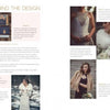 Discover The White Dress Destinations by Schiffer Publishing, Ltd.—a magazine spread featuring wedding stationery, elegant bridal gowns, vintage décor, and inspiration for bespoke themes—your stylish guide to personalized wedding planning.